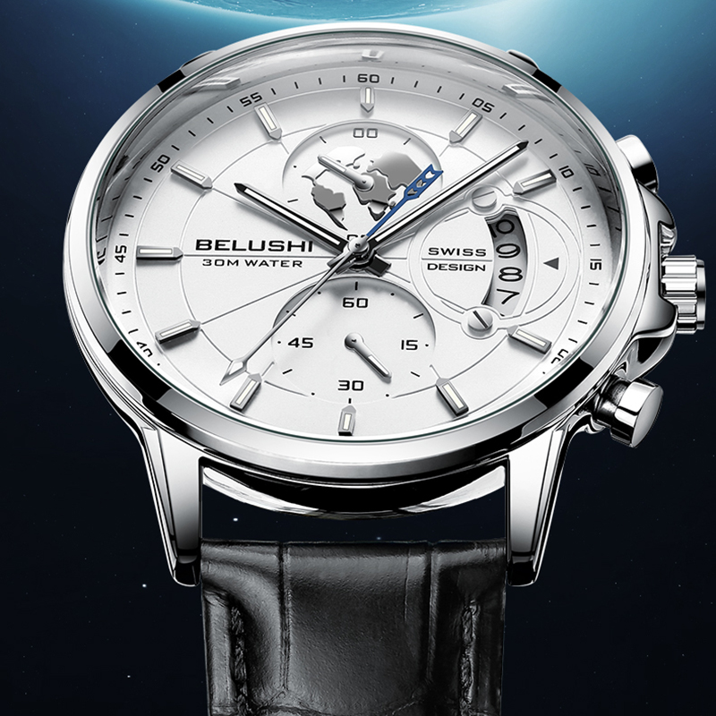 Luxury Watch Longines - 남성 시계 방수 크로노 그래프 스포츠