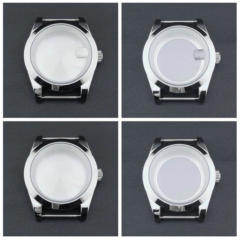 Exhibition Caseback - Neiton 36mm/39mm 실버 시계 케이스 사파이어