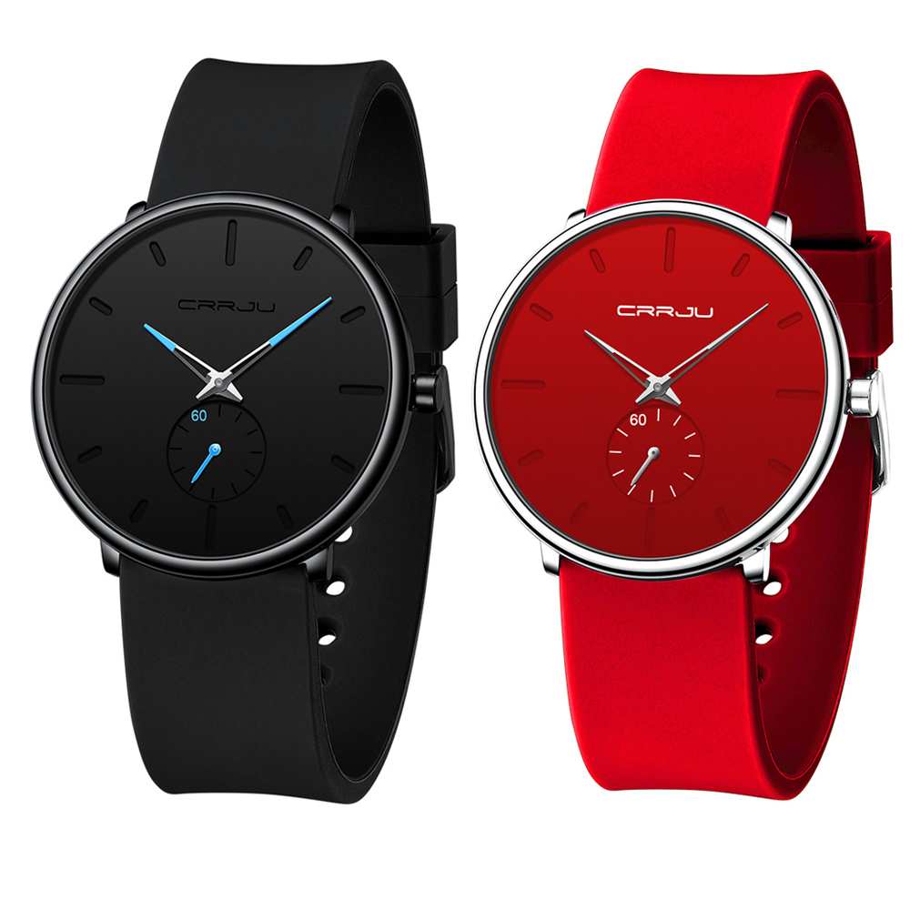 Dress Watch Ultra Thin - CRRJU 남녀 세트 커플 패션 캐주얼