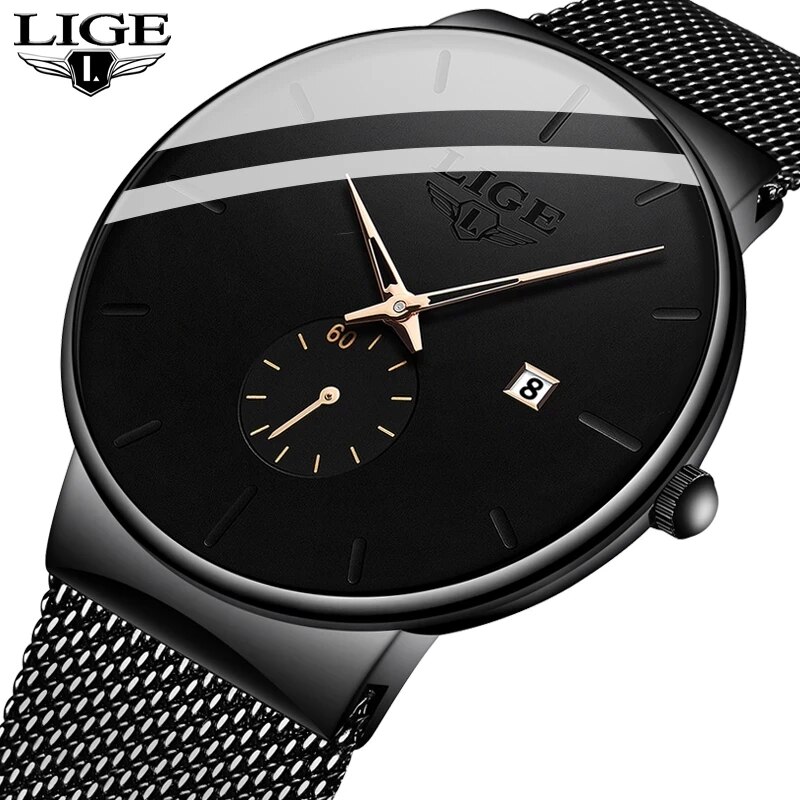 Luxury Watch Top 10 - LIGE 패션 남성 시계, 탑 브랜드