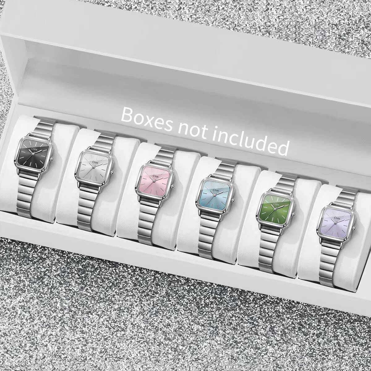 Dress Watch Ultra Thin - 2/3/4/5/6PCS 패션 스퀘어 여성용 시계 세트