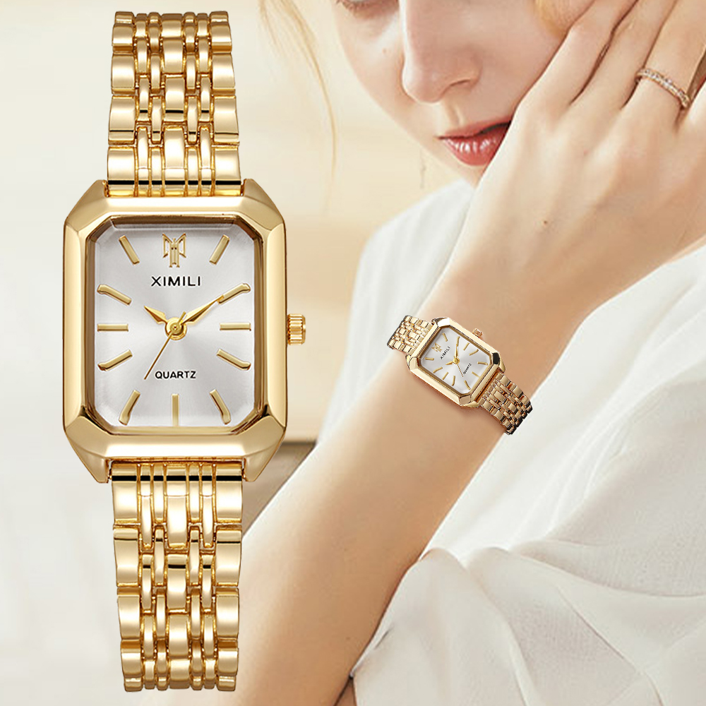 Luxury Watch Lady - 여성용 럭셔리 직사각형 시계, 여성용 스틸
