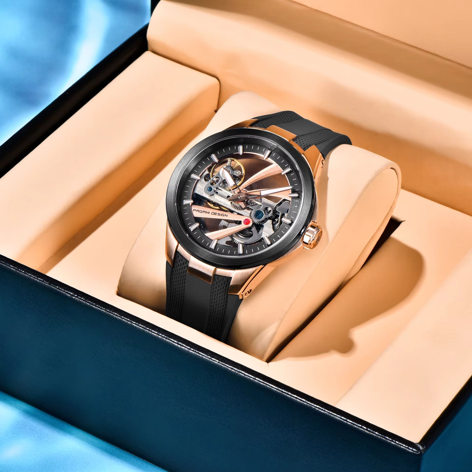 파가니 디자인 특별한 기품을 지닌 남성용 기계식 시계, - Luxury Watch All Black 리뷰 및 가격