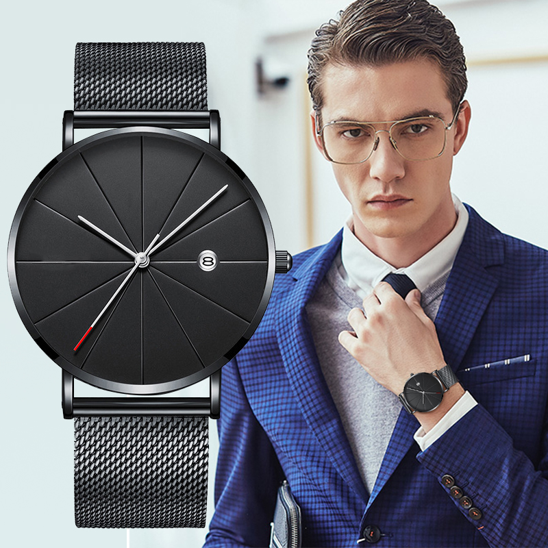 럭셔리 남자 골드 시계, 울트라 씬 남자 시계, 스테인 - Dress Watch Ultra Thin 리뷰 및 가격