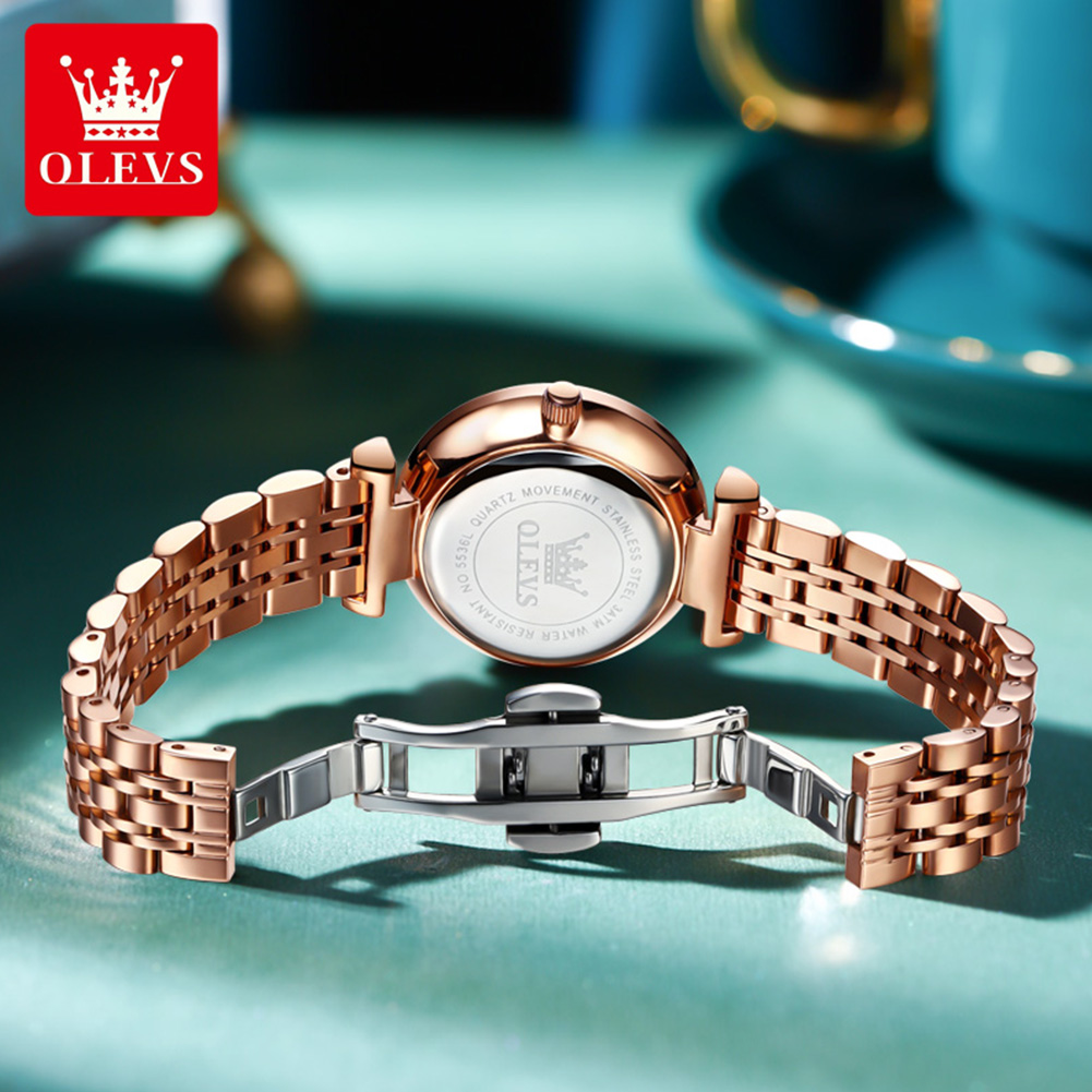 OLEVS 5536 브랜드 아름다운 여성용 시계 프리즘 - Luxury Watch Lady 리뷰 및 가격