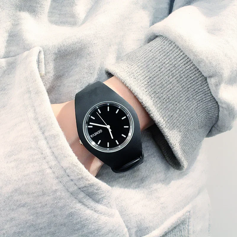 남자 시계 여자 크림 색상 울트라 얇은 패션 선물 실리 - Dress Watch Ultra Thin 리뷰 및 가격