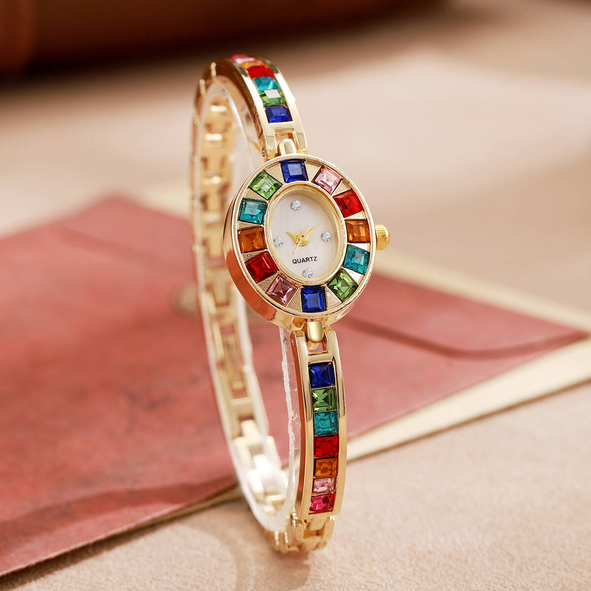 2개/세트 럭셔리 라인스톤 여성용 시계 패션 팔찌 밴드 - Luxury Watch Lady 리뷰 및 가격
