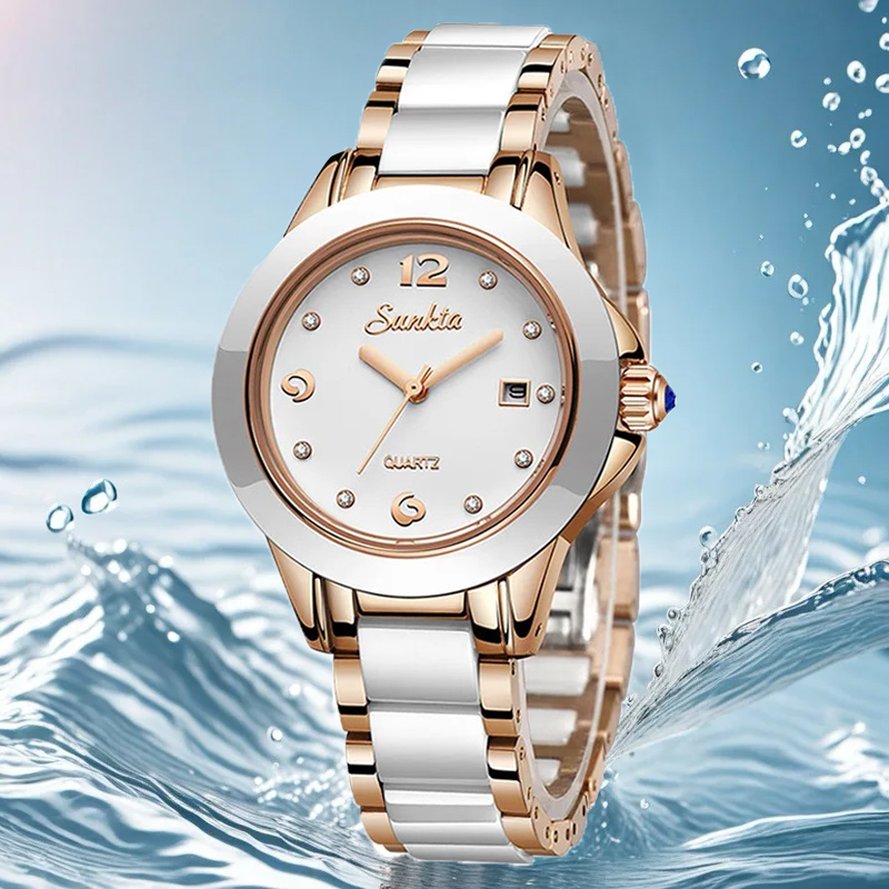 Sunkta 패션 캐주얼 쿼츠 여성 시계 우아한 럭셔리 - Luxury Watch Lady 리뷰 및 가격