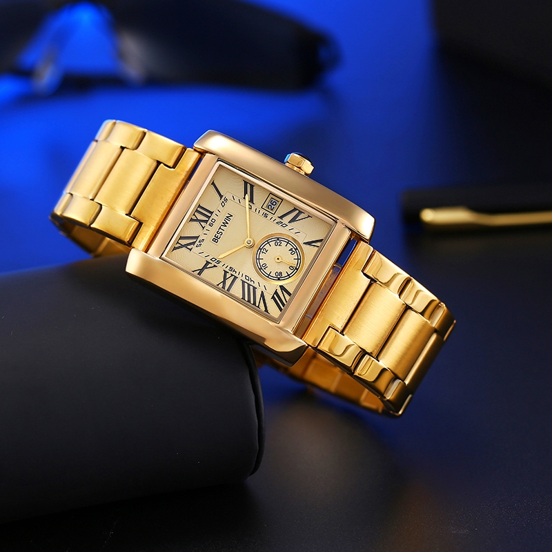 럭셔리 남성용 시계 남성용 골드 화이트 로마 디지털 쿼 - Dress Watch Ultra Thin 리뷰 및 가격