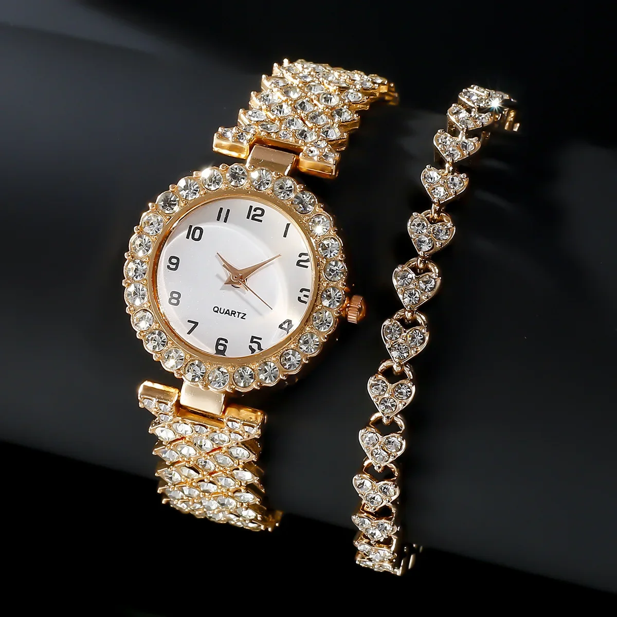 1개/2개 고급 패션 여성 시계 세트 실버 스트랩 여성 - Luxury Watch Lady 리뷰 및 가격