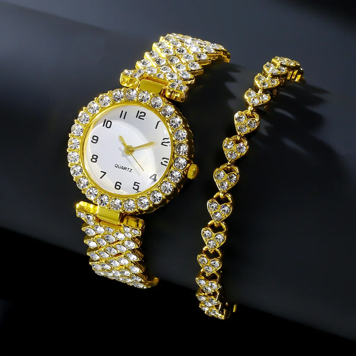 1개/2개 고급 패션 여성 시계 세트 실버 스트랩 여성 - Luxury Watch Lady 리뷰 및 가격