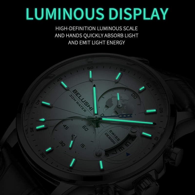 남성 시계 방수 크로노 그래프 스포츠 시계 남성 석영  - Luxury Watch Longines 리뷰 및 가격