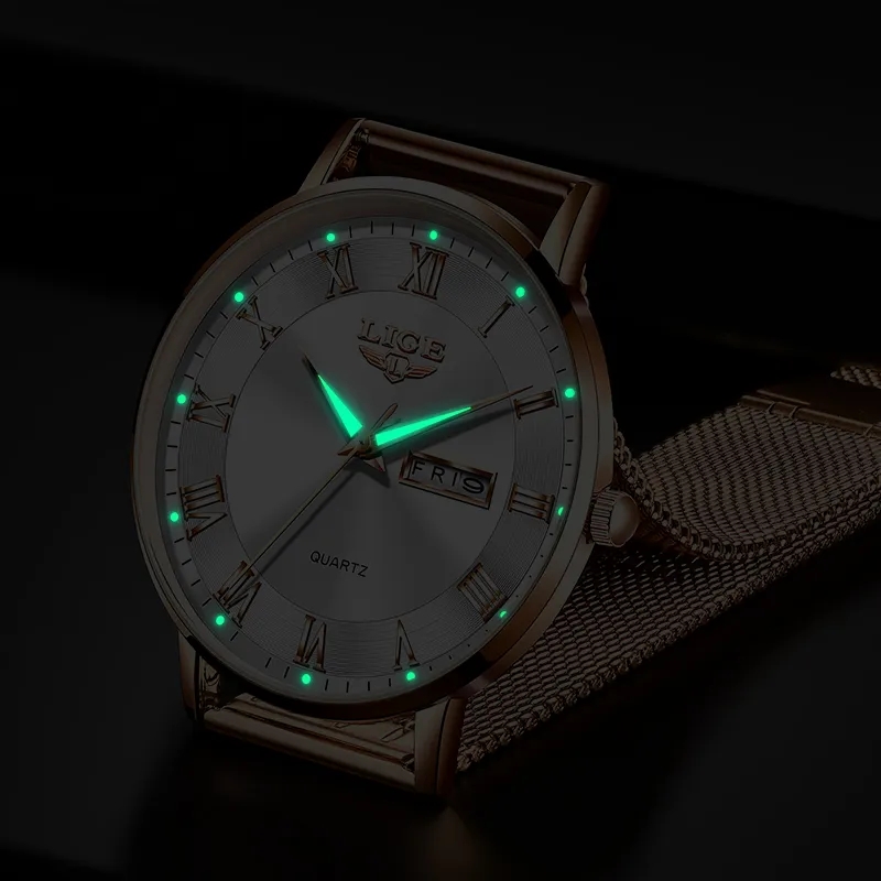 LIGE 패션 여성 시계 여성을위한 최고 브랜드 럭셔리 - Dress Watch Ultra Thin 리뷰 및 가격