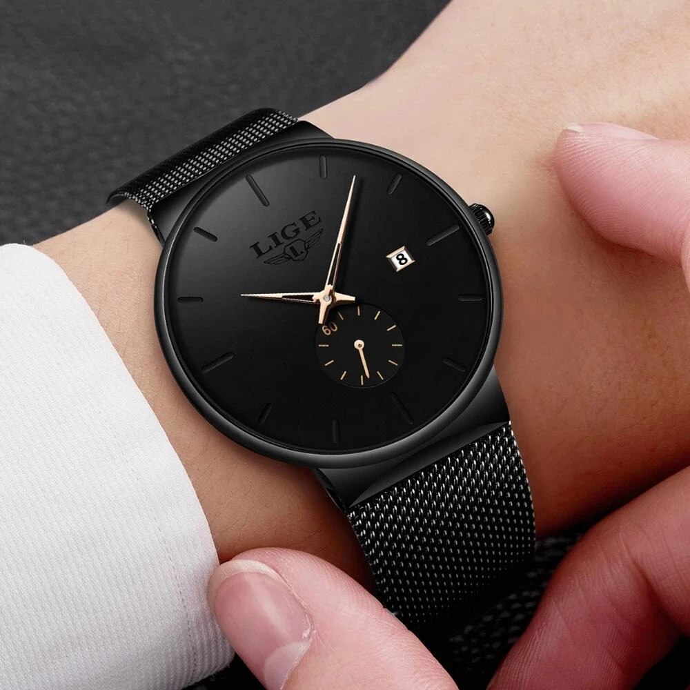 LIGE 패션 남성 시계, 탑 브랜드 럭셔리 쿼츠 시계 - Luxury Watch Top 10 리뷰 및 가격
