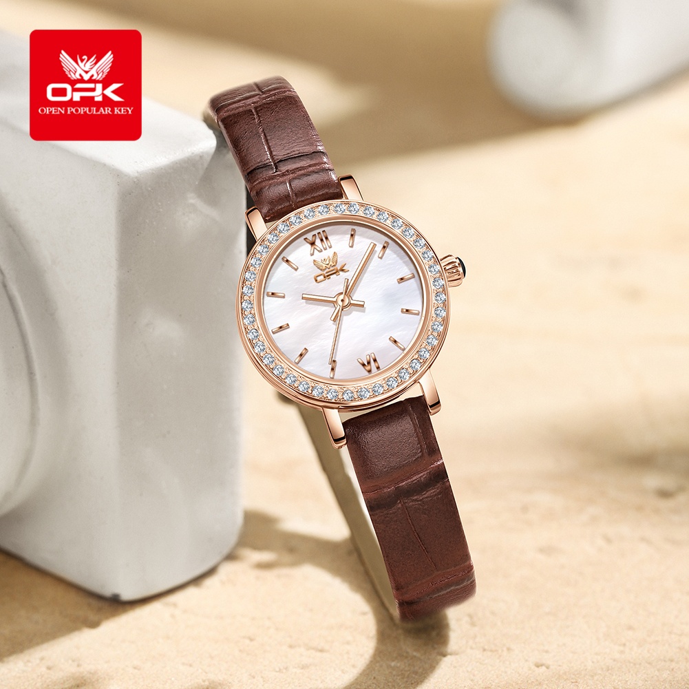 OPK 6063 라이트 럭셔리 시계 여성용 작은 원형  - Luxury Watch Lady 리뷰 및 가격