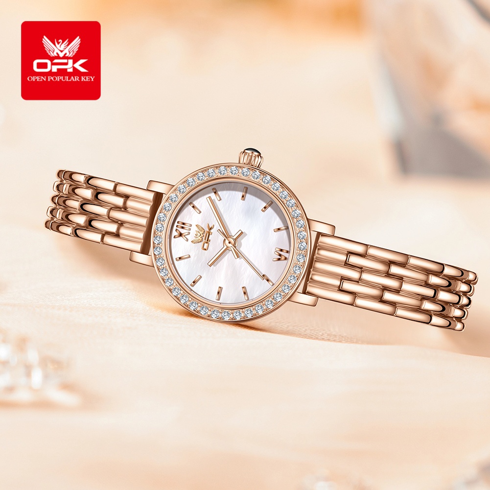 OPK 6063 라이트 럭셔리 시계 여성용 작은 원형  - Luxury Watch Lady 리뷰 및 가격