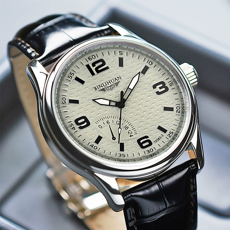 새로운 패션 명품 남성 비즈니스 가죽 시계 남성 스포츠 - Luxury Watch Longines 리뷰 및 가격
