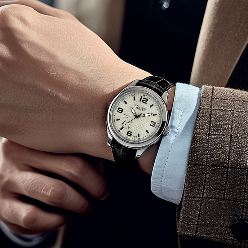 새로운 패션 명품 남성 비즈니스 가죽 시계 남성 스포츠 - Luxury Watch Longines 리뷰 및 가격