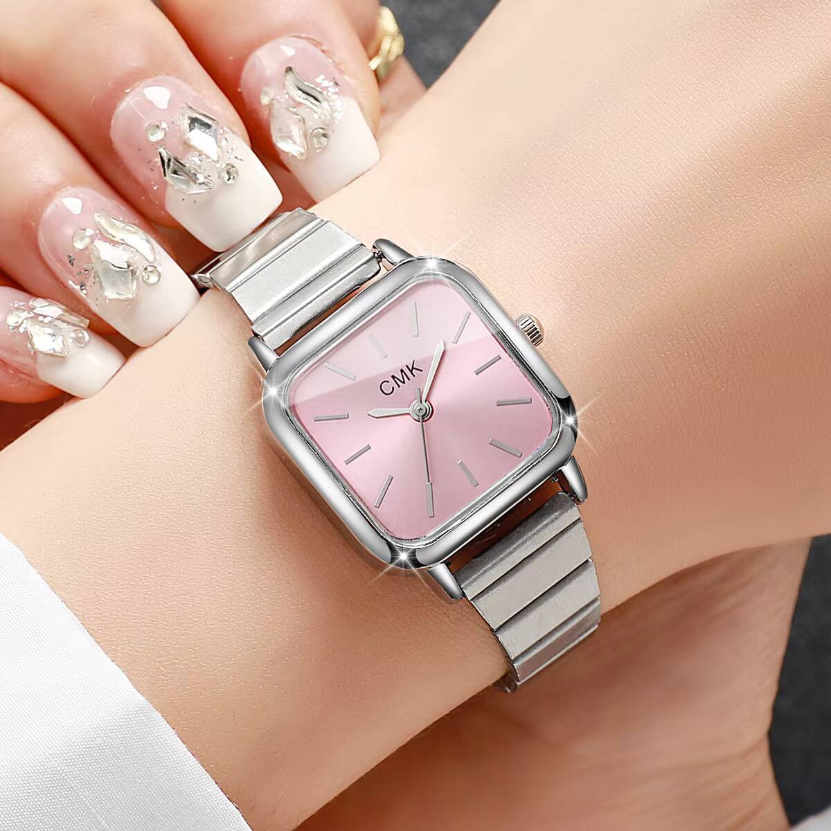 2/3/4/5/6PCS 패션 스퀘어 여성용 시계 세트  - Dress Watch Ultra Thin 리뷰 및 가격