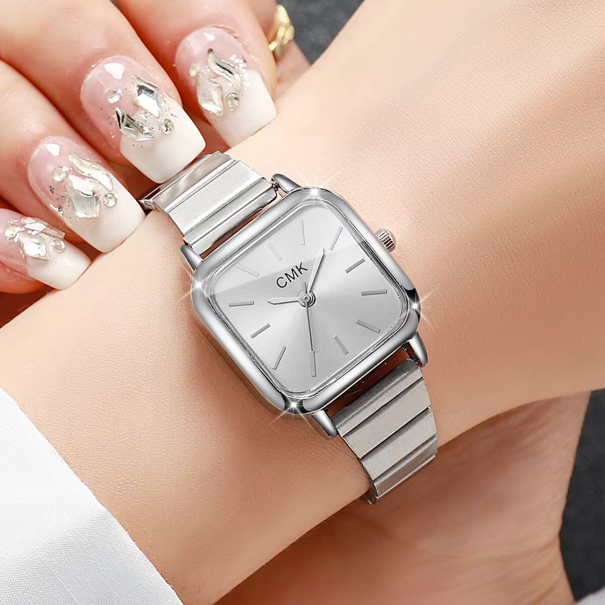 2/3/4/5/6PCS 패션 스퀘어 여성용 시계 세트  - Dress Watch Ultra Thin 리뷰 및 가격