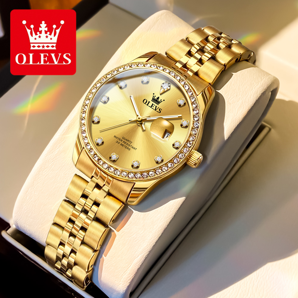 OLEVS 최고급 우아한 여성용 시계 방수 발광 날짜  - Luxury Watch Top 10 리뷰 및 가격